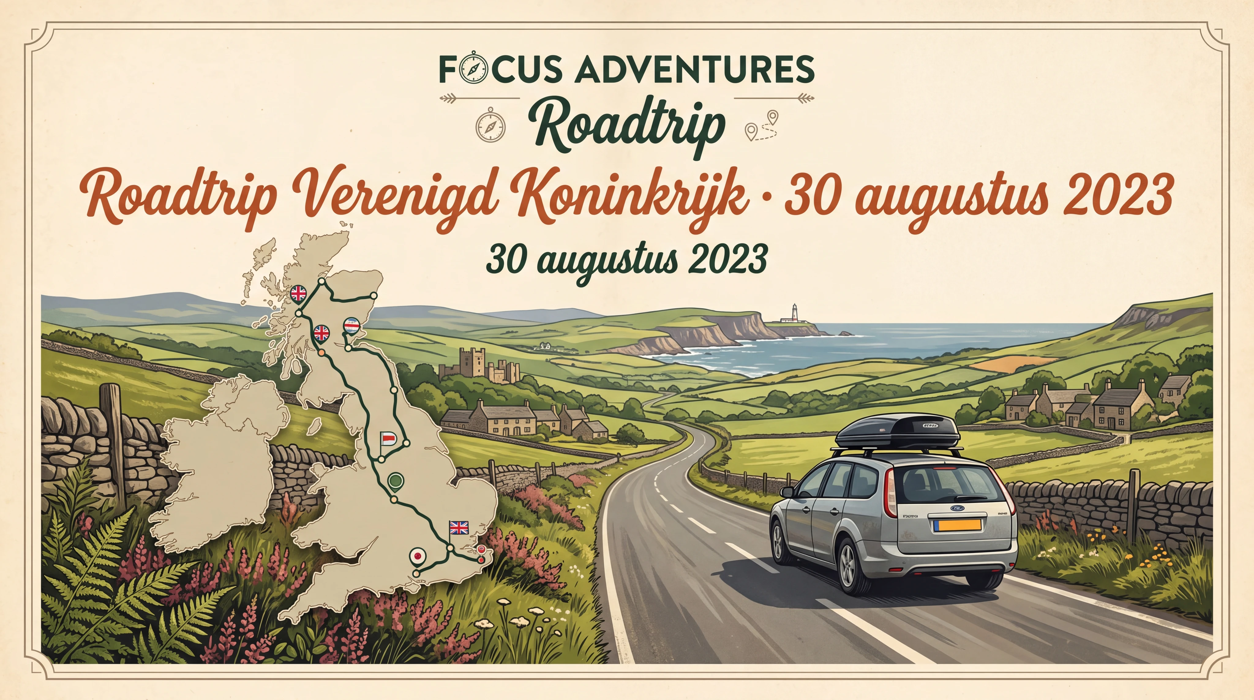 Roadtrip Verenigd Koninkrijk · 30 augustus 2023